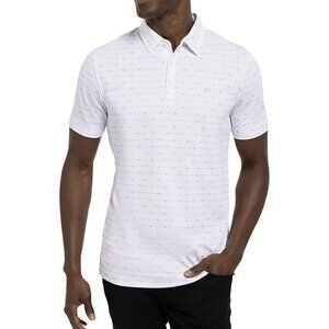 Travis Mathew chilly track polo men XXL golf shirt white gray